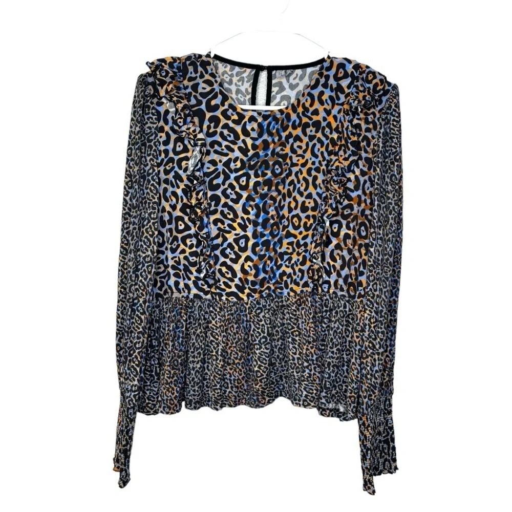 Bl^nk London "Moira" Leopard Top (M) - Picture 3 of 6